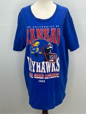 Gameday Social Women’s University of Kansas Jayhawks Football T-Shirt XL